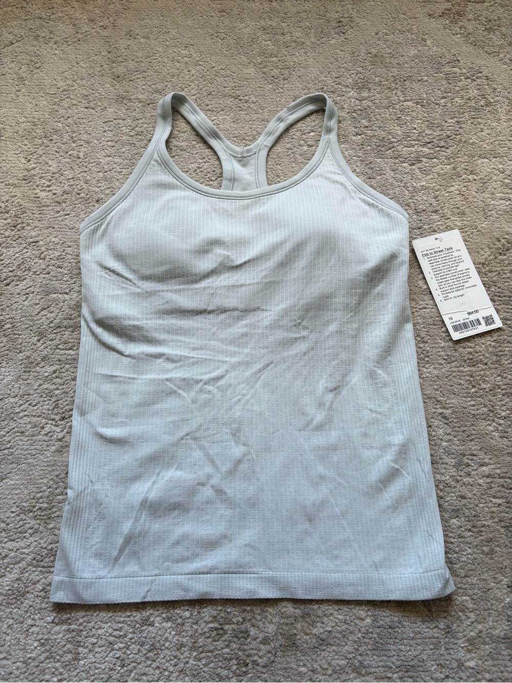 BNWT Lululemon Ebb To Street Tank size 10